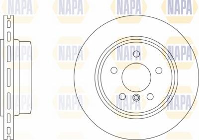 NAPA NBD5014 - Спирачен диск vvparts.bg
