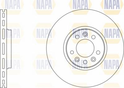 NAPA NBD5015 - Спирачен диск vvparts.bg