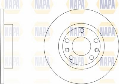 NAPA NBD5010 - Спирачен диск vvparts.bg
