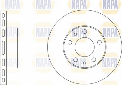 NAPA NBD5017 - Спирачен диск vvparts.bg