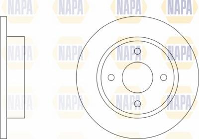 NAPA NBD5086 - Спирачен диск vvparts.bg
