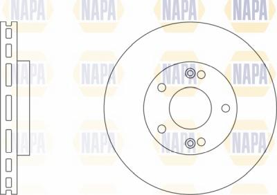 NAPA NBD5034 - Спирачен диск vvparts.bg