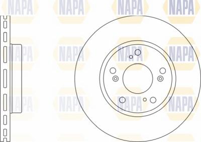 NAPA NBD5072 - Спирачен диск vvparts.bg