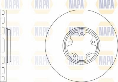 NAPA NBD5196 - Спирачен диск vvparts.bg