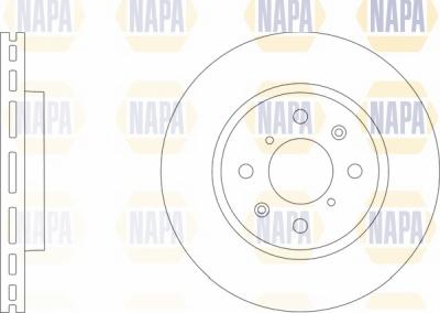 NAPA NBD5193 - Спирачен диск vvparts.bg
