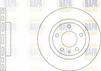 NAPA NBD5169 - Спирачен диск vvparts.bg