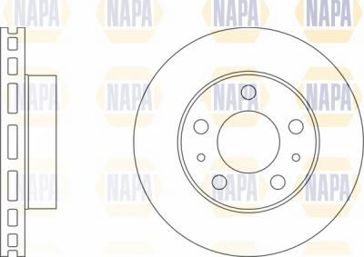 NAPA NBD5162 - Спирачен диск vvparts.bg