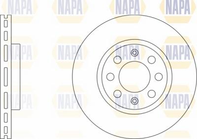 NAPA NBD5105 - Спирачен диск vvparts.bg