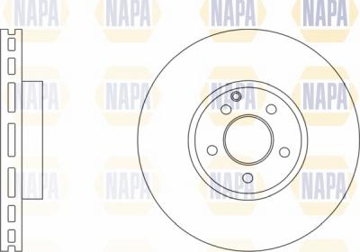 NAPA NBD5116 - Спирачен диск vvparts.bg