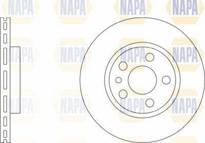 NAPA NBD5112 - Спирачен диск vvparts.bg