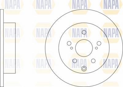 NAPA NBD5182 - Спирачен диск vvparts.bg