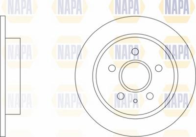 NAPA NBD5130 - Спирачен диск vvparts.bg