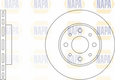 NAPA NBD5138 - Спирачен диск vvparts.bg