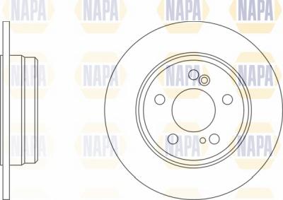 NAPA NBD5171 - Спирачен диск vvparts.bg
