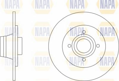 NAPA NBD5808 - Спирачен диск vvparts.bg