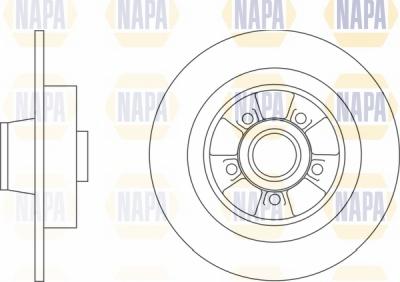 NAPA NBD5807 - Спирачен диск vvparts.bg