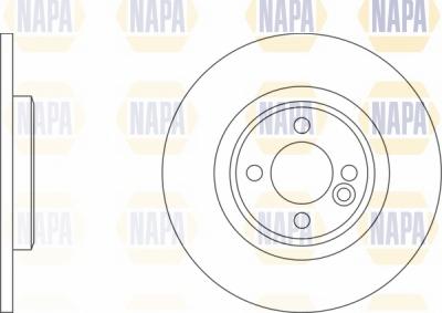 NAPA NBD5811 - Спирачен диск vvparts.bg
