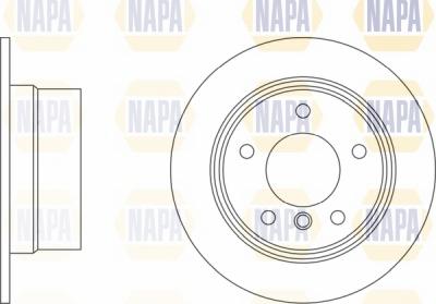 NAPA NBD5880 - Спирачен диск vvparts.bg