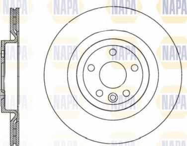 NAPA NBD5875 - Спирачен диск vvparts.bg