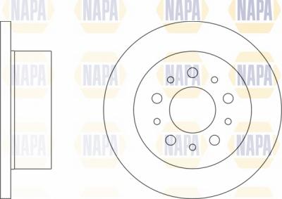 NAPA NBD5395 - Спирачен диск vvparts.bg