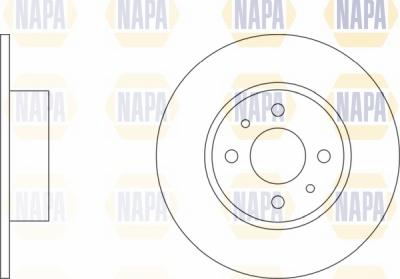 NAPA NBD5349 - Спирачен диск vvparts.bg