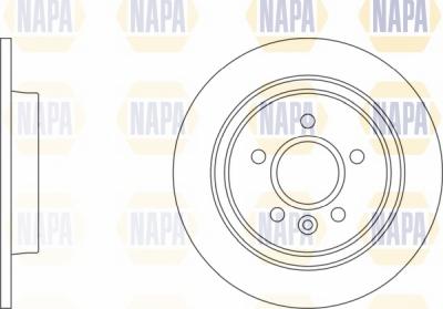 NAPA NBD5356 - Спирачен диск vvparts.bg