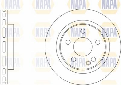 NAPA NBD5357 - Спирачен диск vvparts.bg