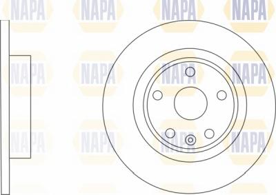 NAPA NBD5367 - Спирачен диск vvparts.bg