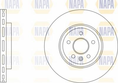 NAPA NBD5317 - Спирачен диск vvparts.bg