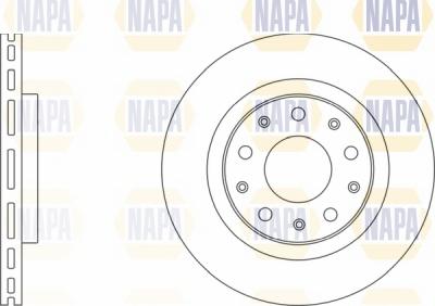 NAPA NBD5379 - Спирачен диск vvparts.bg