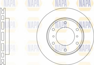 NAPA NBD5376 - Спирачен диск vvparts.bg