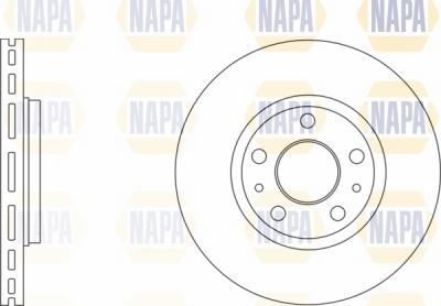 NAPA NBD5252 - Спирачен диск vvparts.bg