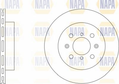 NAPA NBD5212 - Спирачен диск vvparts.bg