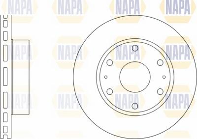 NAPA NBD5284 - Спирачен диск vvparts.bg