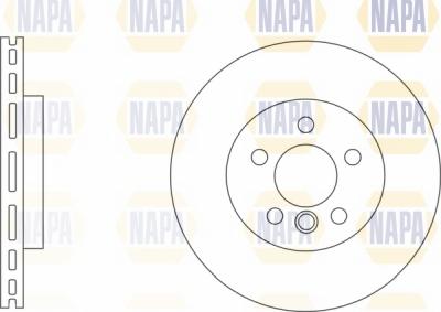 NAPA NBD5229 - Спирачен диск vvparts.bg