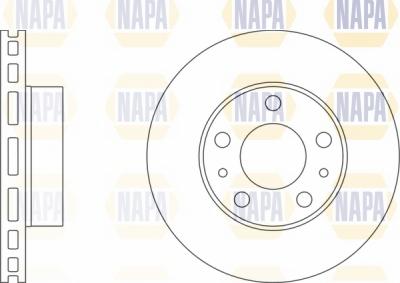 NAPA NBD5277 - Спирачен диск vvparts.bg