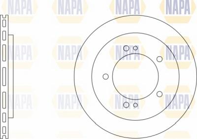 NAPA NBD5759 - Спирачен диск vvparts.bg