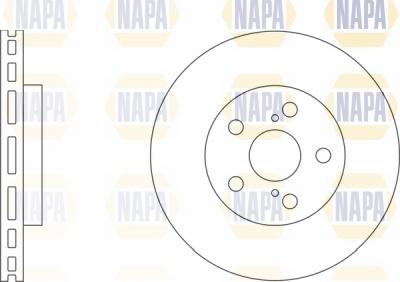 NAPA NBD5756 - Спирачен диск vvparts.bg