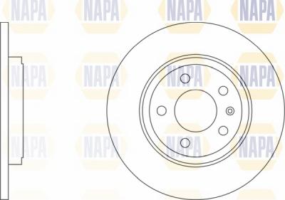 NAPA NBD5758 - Спирачен диск vvparts.bg