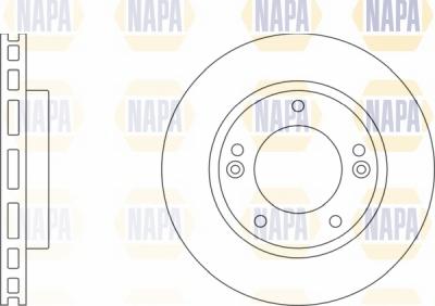 NAPA NBD5764 - Спирачен диск vvparts.bg