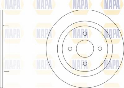 NAPA NBD5762 - Спирачен диск vvparts.bg