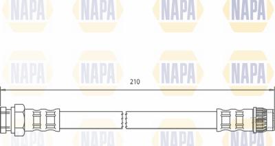 NAPA NBH1093 - Спирачен маркуч vvparts.bg