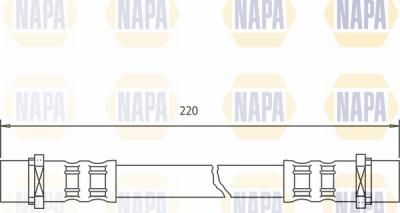 NAPA NBH1041 - Спирачен маркуч vvparts.bg