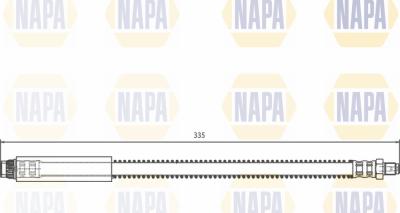 NAPA NBH1050 - Спирачен маркуч vvparts.bg