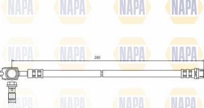 NAPA NBH1007 - Спирачен маркуч vvparts.bg