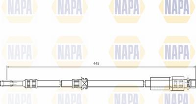 NAPA NBH1012 - Спирачен маркуч vvparts.bg