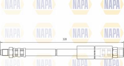 NAPA NBH1020 - Спирачен маркуч vvparts.bg