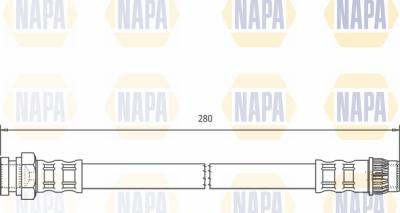 NAPA NBH1027 - Спирачен маркуч vvparts.bg