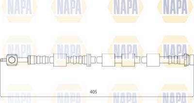 NAPA NBH1105 - Спирачен маркуч vvparts.bg