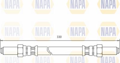 NAPA NBH1100 - Спирачен маркуч vvparts.bg